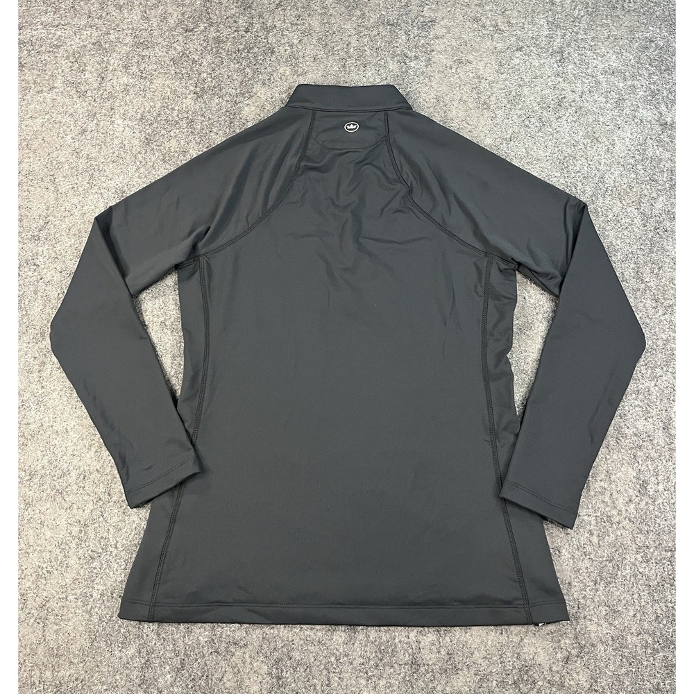 Peter Millar Quarterzip Pullover Womens Medium Black Golf UPF Lightweight EUC - Picture 2 of 10